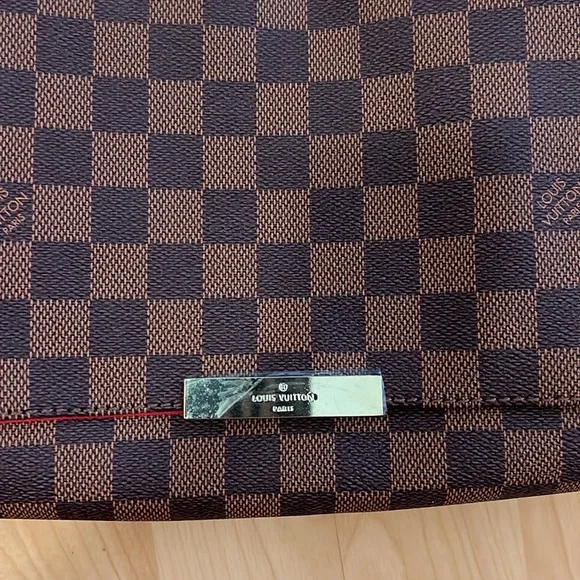 New Brown Checkered Shoulder Crossbody Bag Purse with Gold Chain - Picture 2 of 10